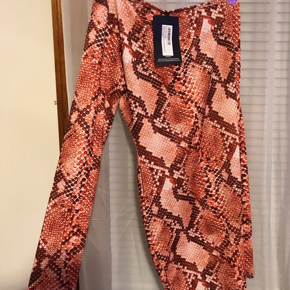 Snake print dress